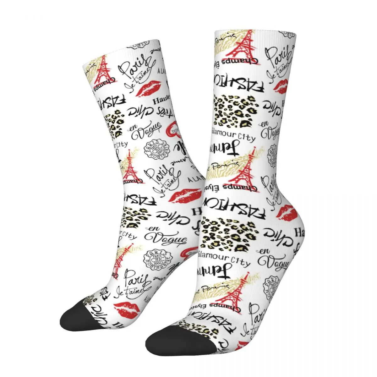 Sketch Paris Fashion And Glamor Seamless Pattern Adult Socks,Unisex socks,men Socks women Socks