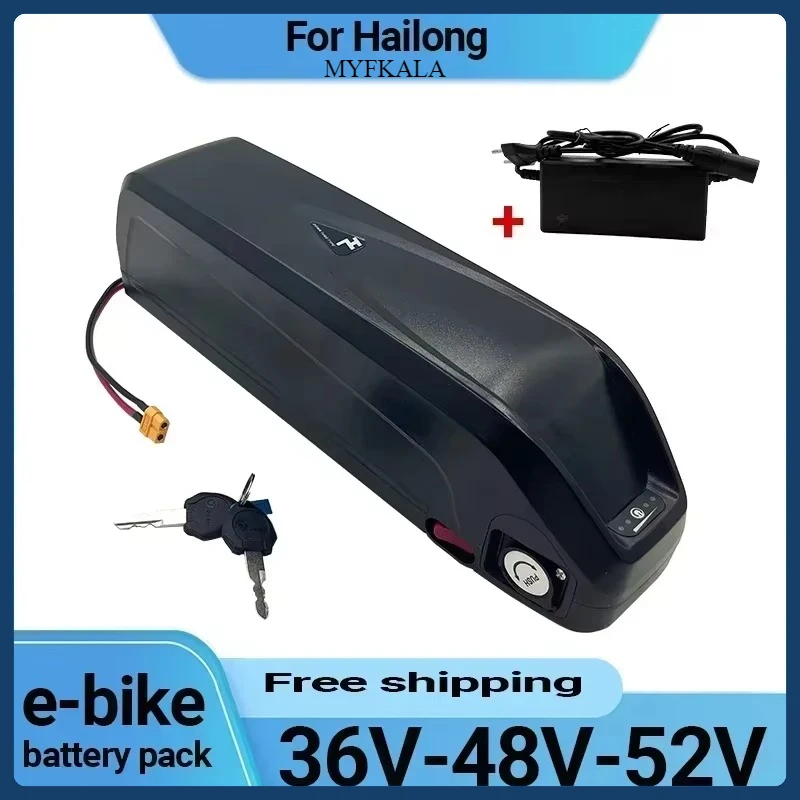 

New Electric Bicycle Hailong Battery 36V48V52V USB 18650 BBS03 BBSHD 20Ah 30Ah 40Ah 500W 750W 1000W 1500W Scooter Battery