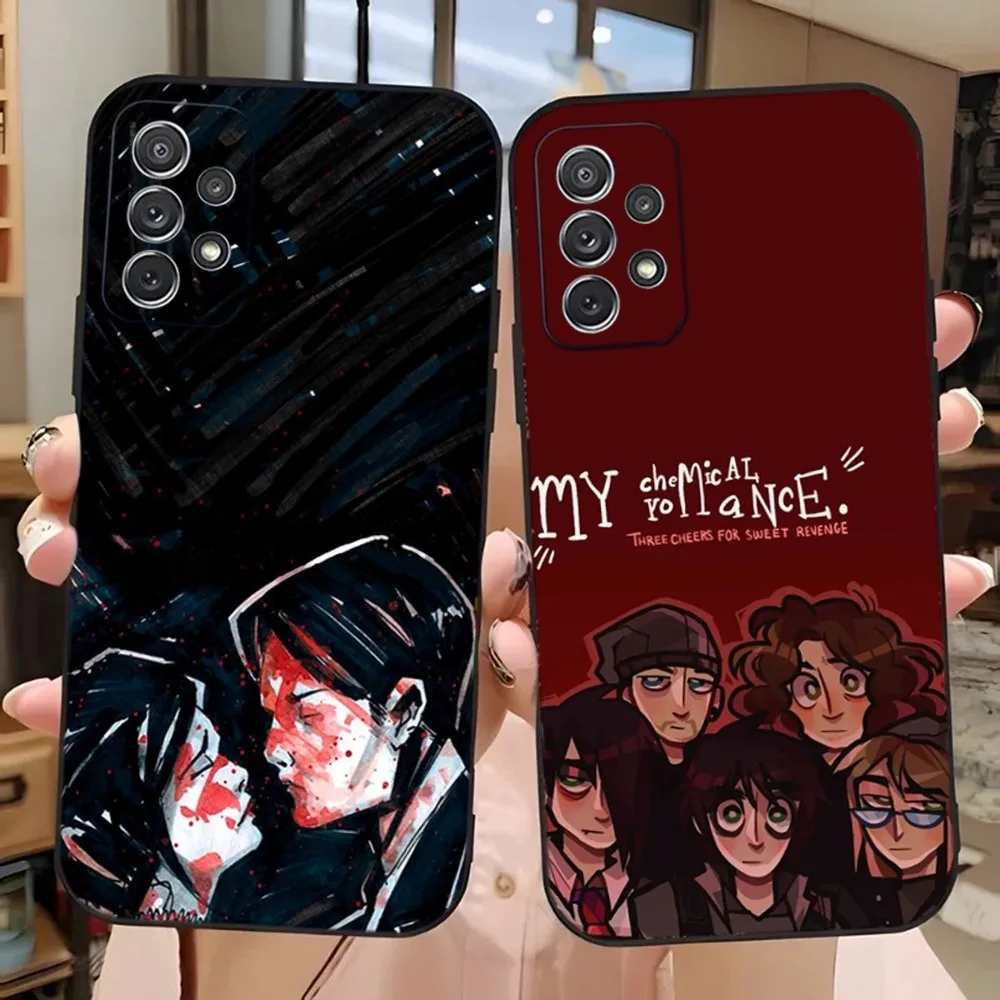 My C-Chemical Romance Phone Case For Samsung Galaxy A13,A21s,A22,A31,A32,A52,A53,A71,A80,A91 Soft Black Phone Cover