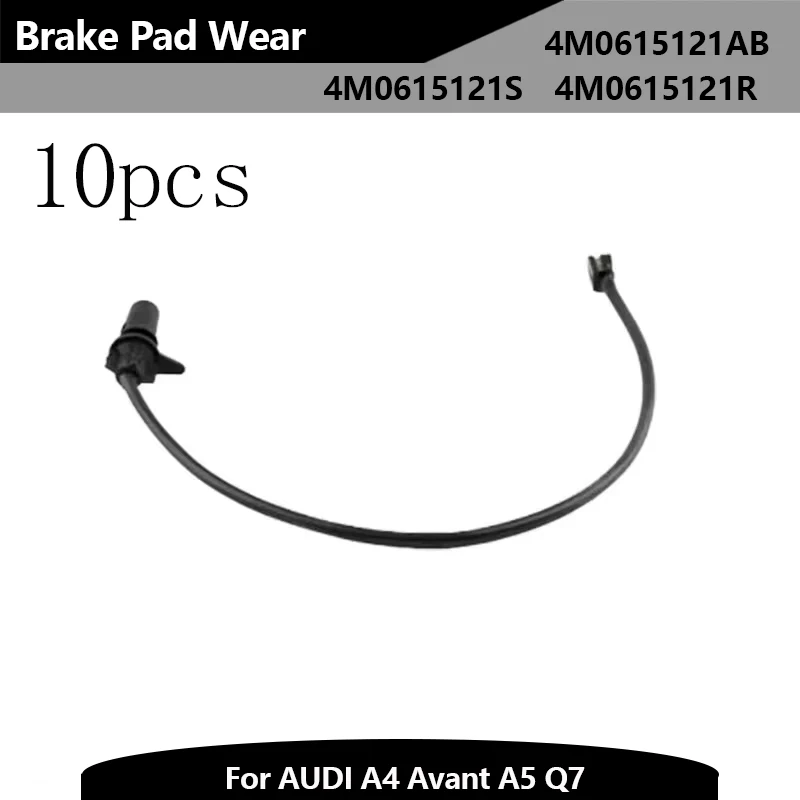 

10 шт. датчик износа тормозных колодок переднего моста OEM NO 4M0615121R 4M0615121AB для AUDI Q7 4 МБ Volkswagen 4V1 Линия датчика тормозной сигнализации