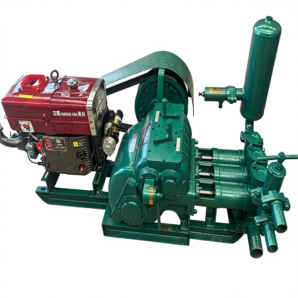 Diesel Engine Reciprocating Hydraulic Mud Pump Water Well Drilling Rig