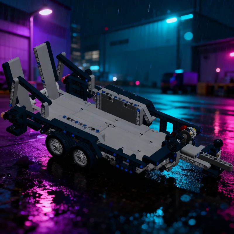 

NEW 461PCS MOC Technology Trailer Mini Excavator J Pagenk Mper Model DIY Creative Assembly Bricks Display Birthday Gift Decor