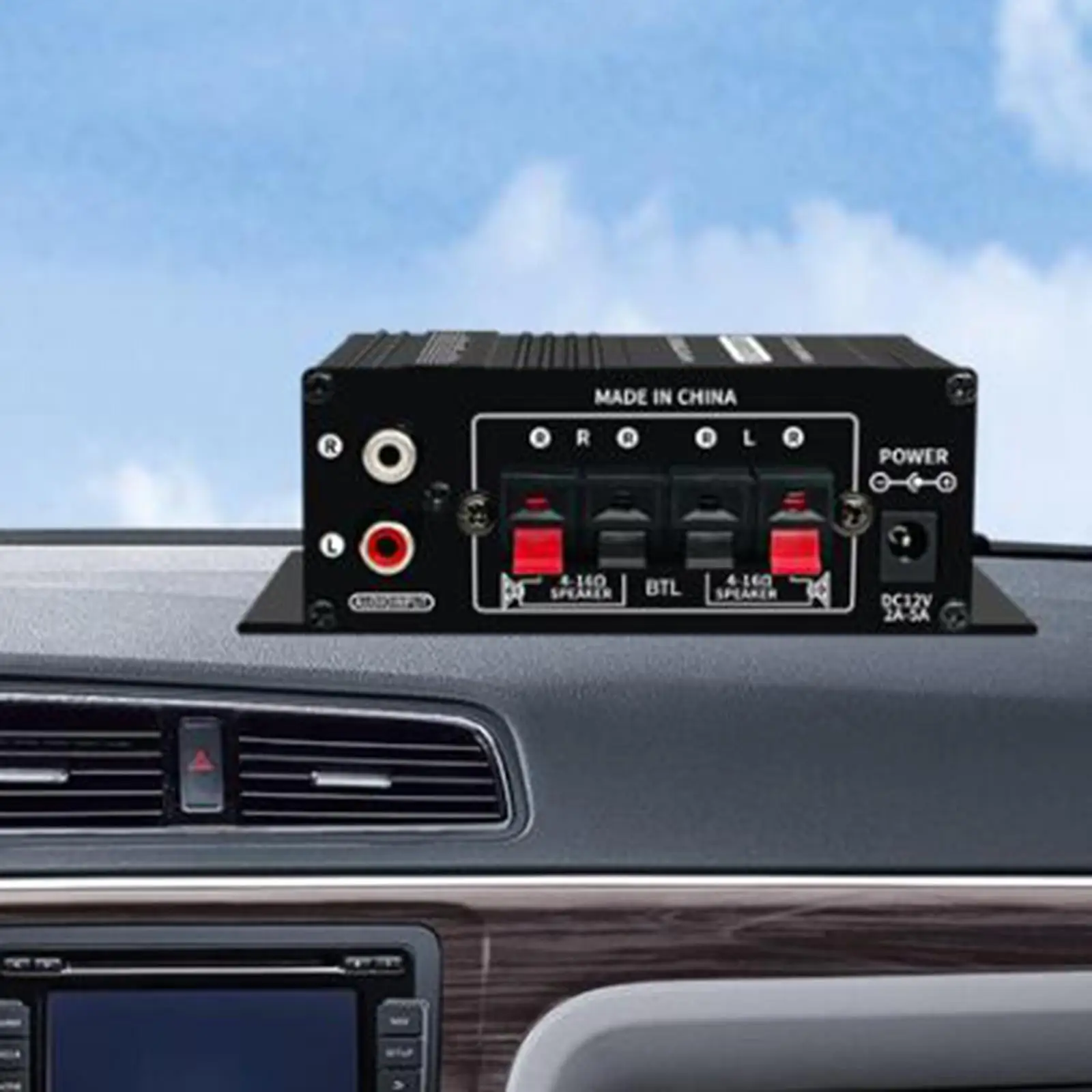 Stereo Audio Amplifier Computer Speaker Car Household 3.5mm AUX Input Power Amplifier for Party Ceiling Indoor Outdoor Phone Bar