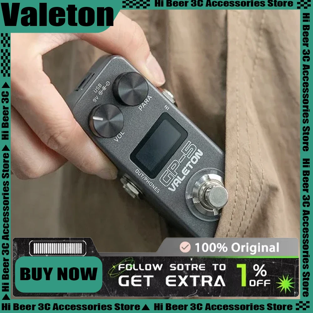 

New Valeton GP-5 Electric Guitar Integrated Effect Device Processor/NAM&IR Loader Supports Loading Third-party Enclosure IR File