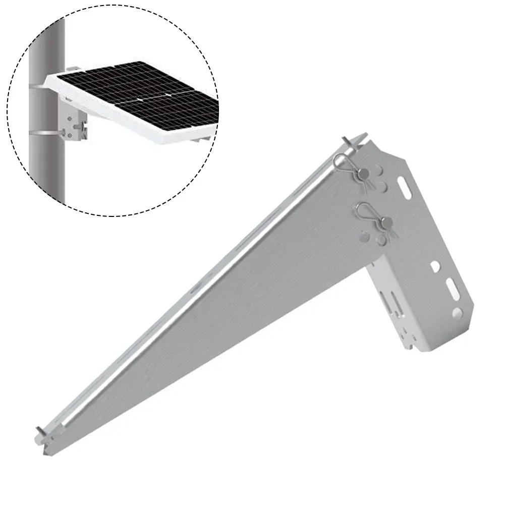 

Pole Mount Bracket for Single Solar Panel Adjustable 30 Degree Tilt for Optimal Sun Exposure and Easy Installation