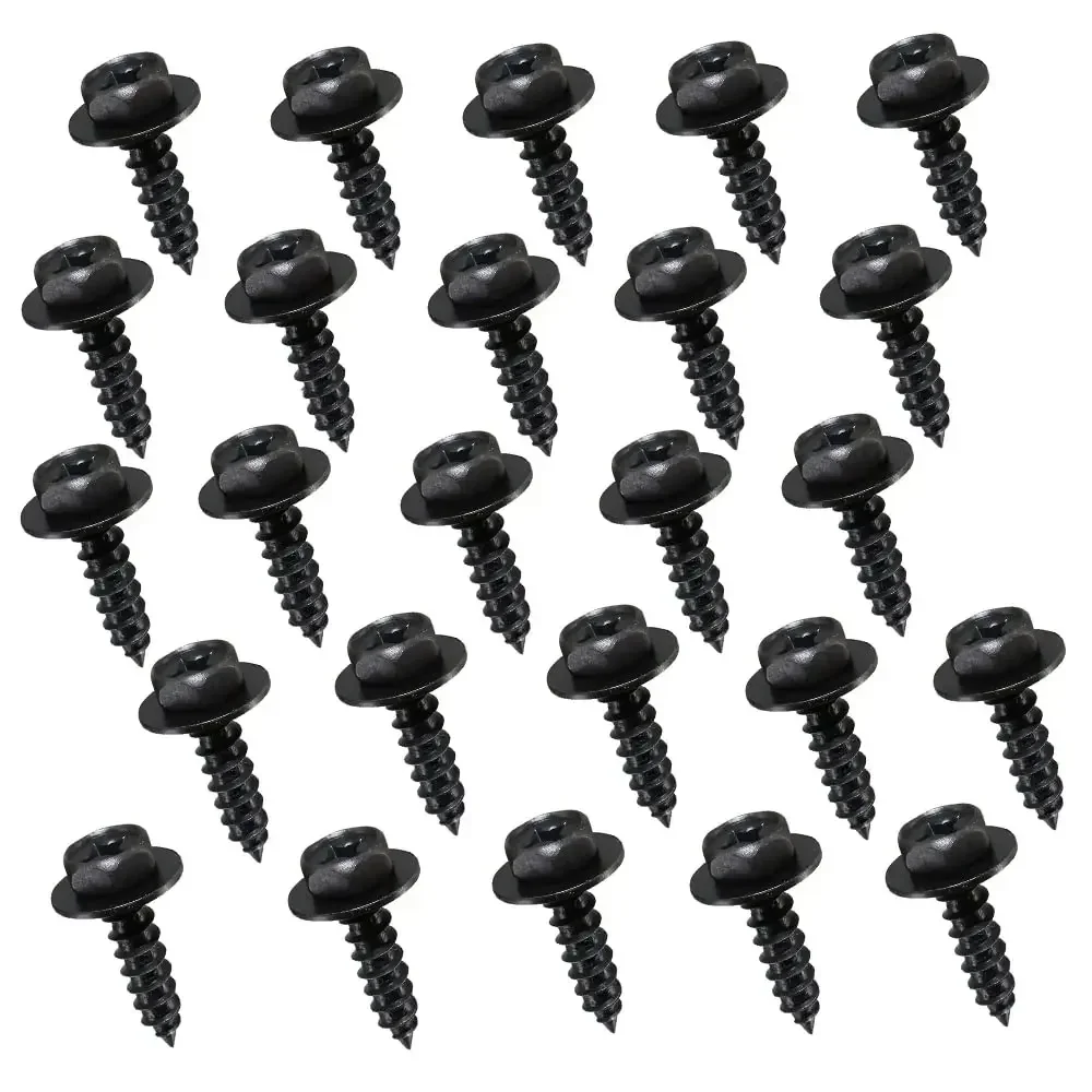 Car Bumper Fender Fastener Clip Hex Head Self Tapping Screws Universal Car Fender Splash Seal Guards Rivet Clip Screws Fasteners