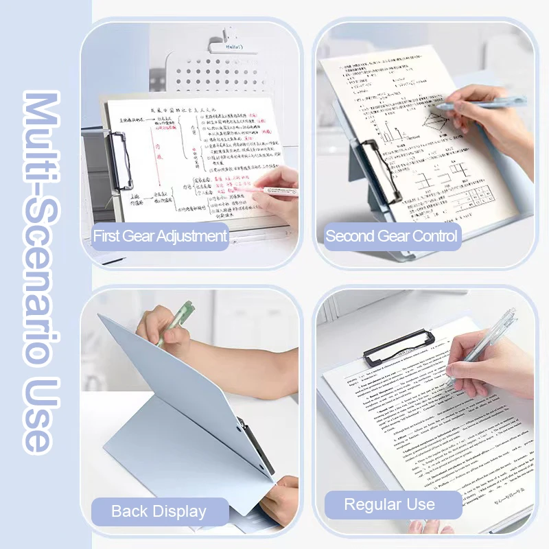 Vertical Board Clip A4 Folder Board Clip Writing Pad for Students to use for Paper Storage and Writing Board Organization