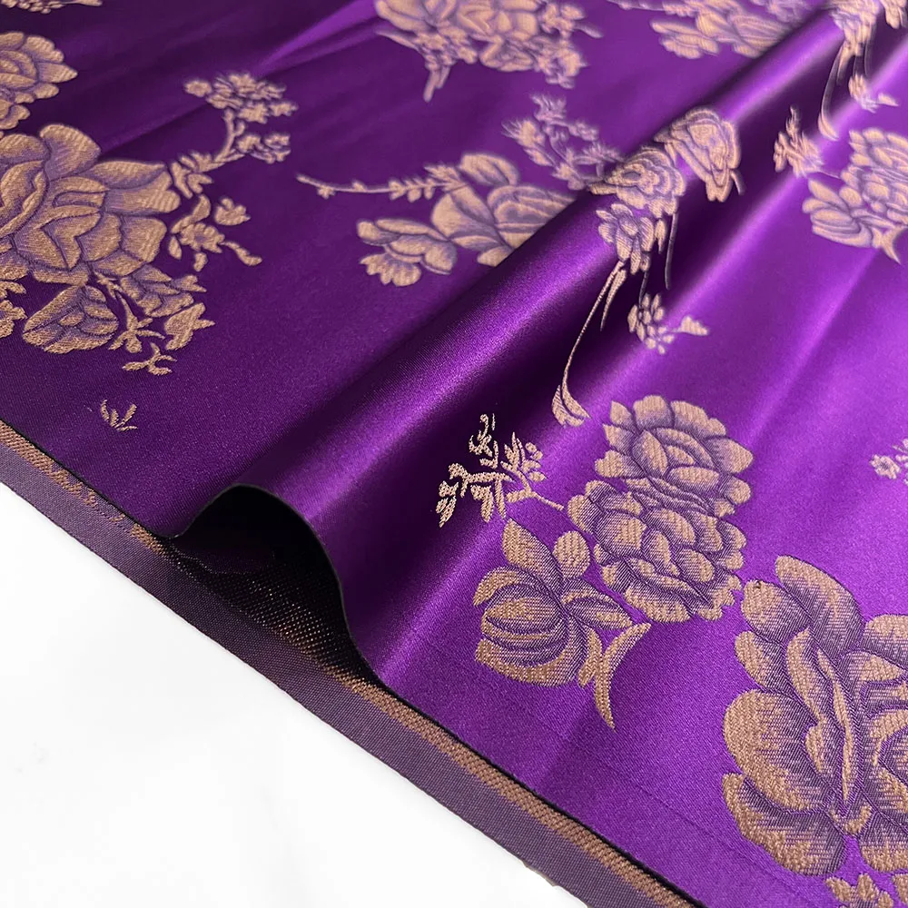 الدمشقي الساتان الديباج الجاكار النسيج خمر الأزهار الوريد للخياطة معطف الستار مفرش المائدة وسادة أريكة وتنورة الملابس