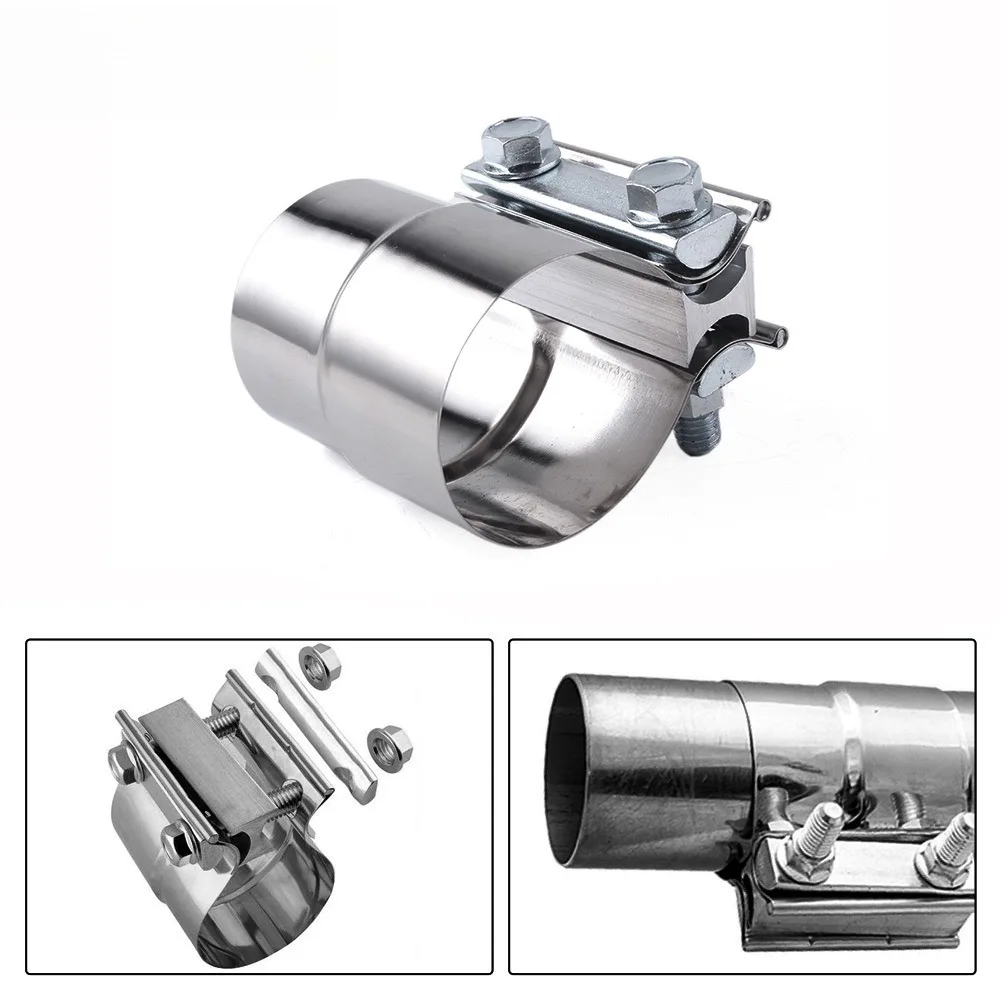 

Stainless Steel Turbo Exhaust Pipe Variable Diameter Tailpipe Clamp 2.25" 2.5" 3" Car Modification Accessory