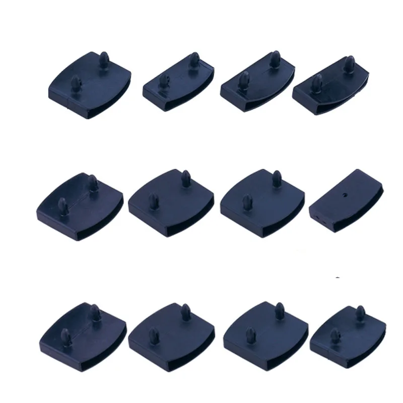 100PCS Black Plastic Square Replacement Sofa Bed Slat Centre End Caps Holder Inner Rubber Sleeve Size 9mmx53mm 9mmx55mm 9mmx62mm