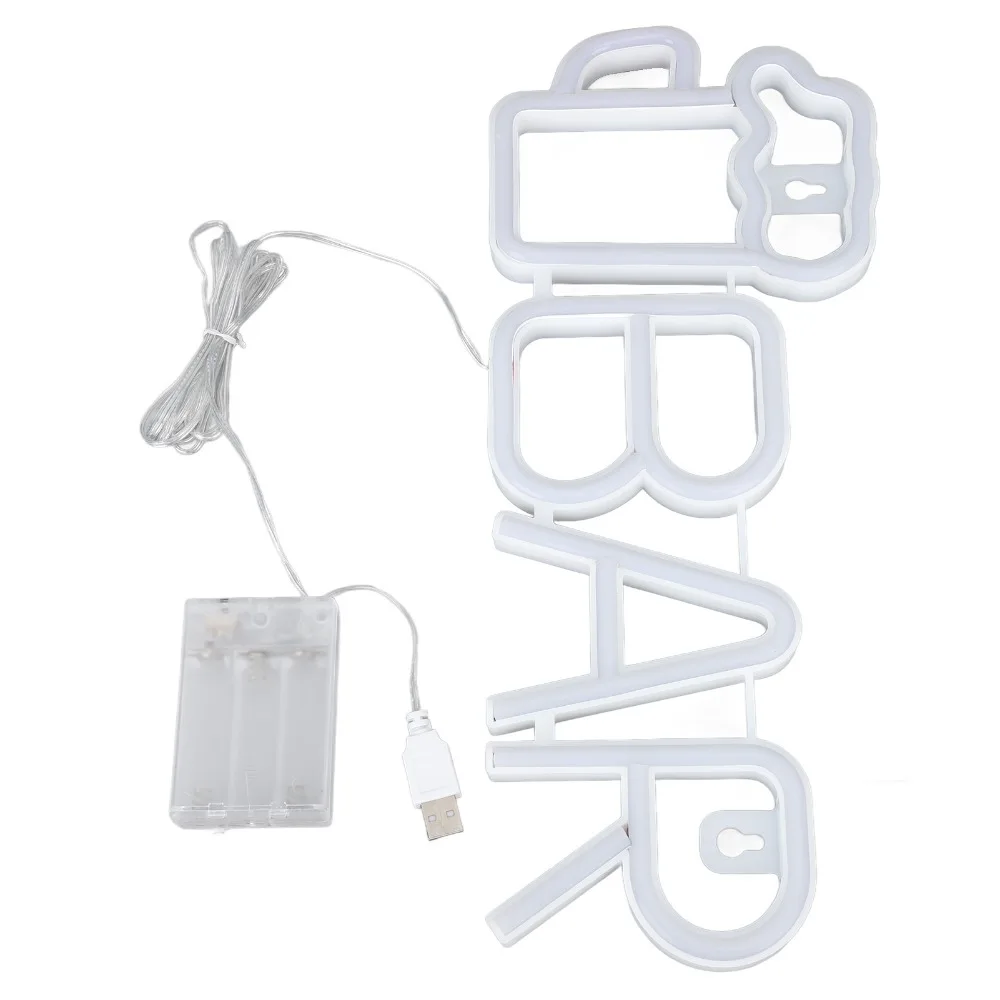 High Safety Beer Bar Shaped LED Neon Sign USB or Battery Powered Neon Sign LED Sign Home