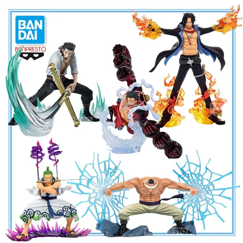 

In Stock Original BANDAI BANPRESTO ONE PIECE Roronoa Zoro Edward Newgate Portgas·D· Ace Dracule Mihawk Monkey D. Luffy Anime Toy