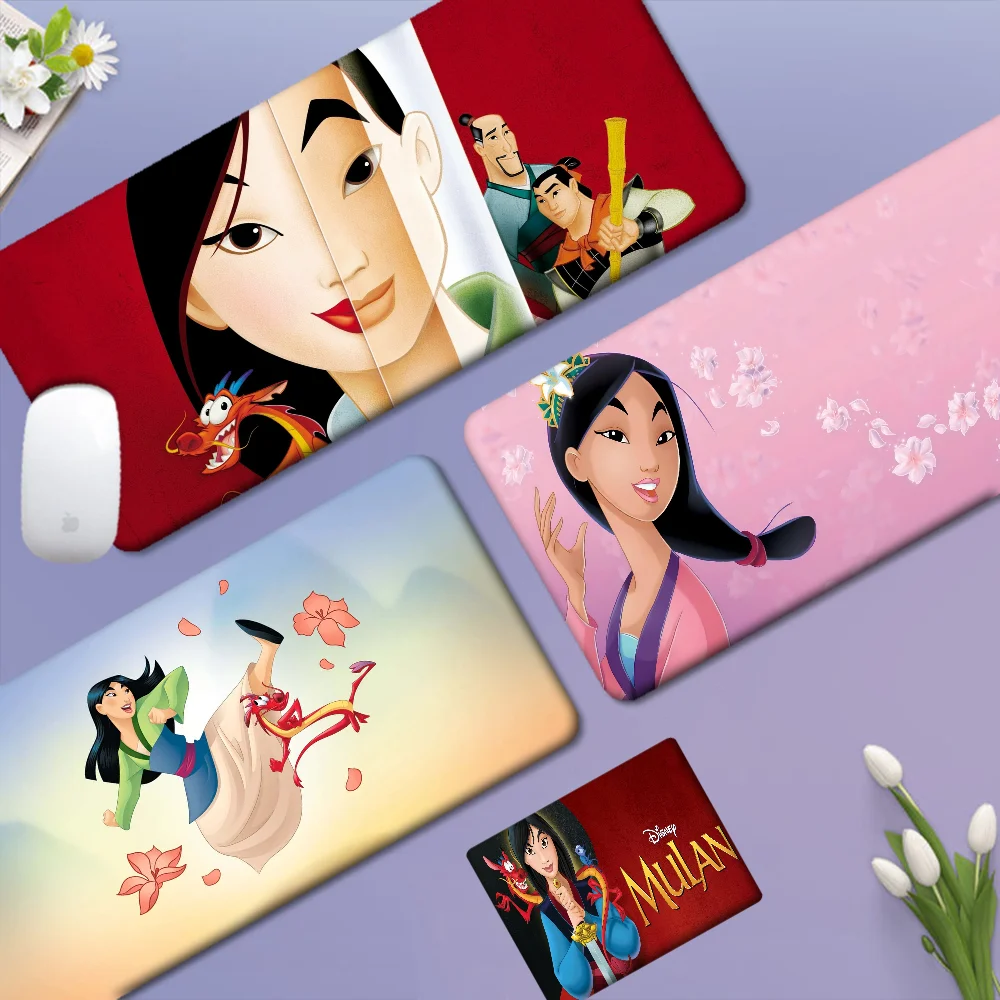 

Disney Mulan Mousepad Large XXL Desktop Desk Mat Kawaii Gaming Accessories Students Writing Pad Desktop Mat