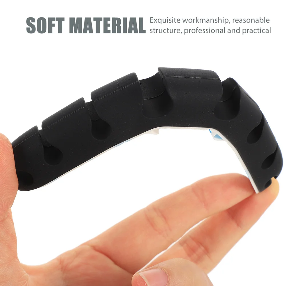 

4Pcs Premium Silicone Cord Organizer Cable Management Clips 7mm Diameter Multiple Slot Design Practical Desk Holder
