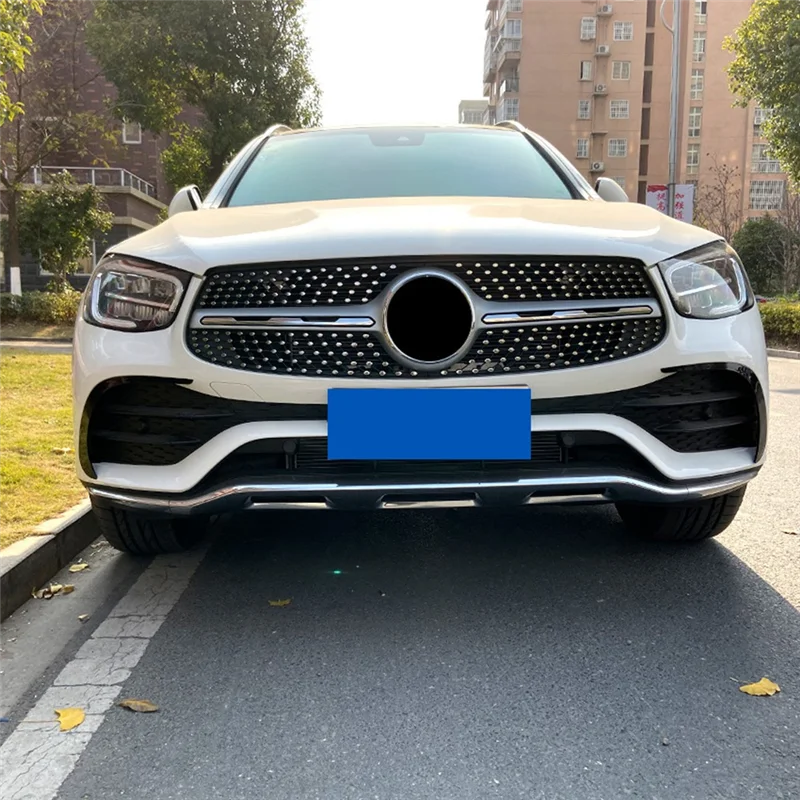 

B07A-Car Front Bumper Spoiler Air Vent Outlet ABS Trim Cover Parts For Mercedes Benz GLC X253 GLC260 GLC300 2020 2021 (Carbon)