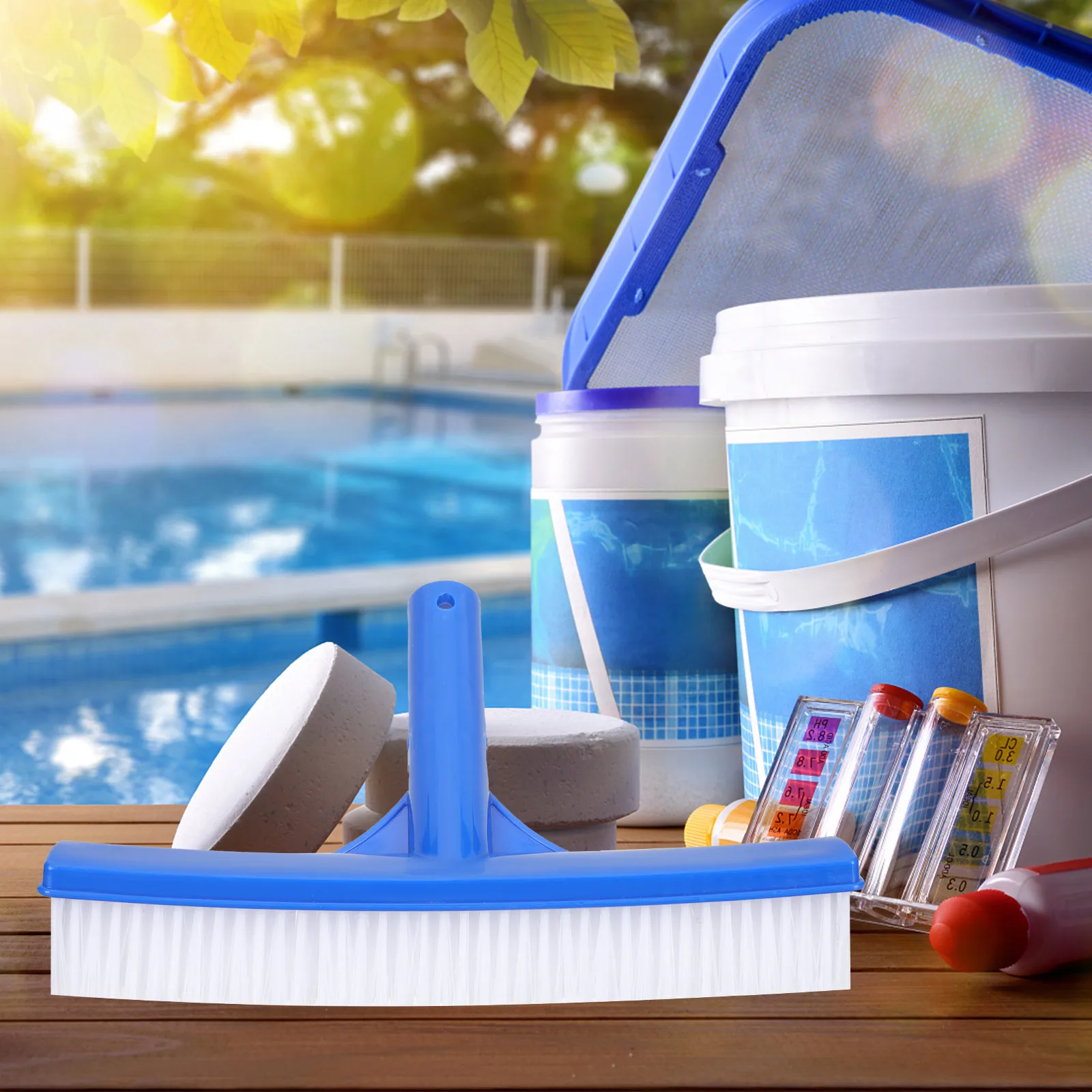 

1Pcs Swimming Pool Brush Cleaning Brushes Swimming Pool Wall Brush for Scrub Cleaning Brush Head for Spa Pond Cleaning Equipment