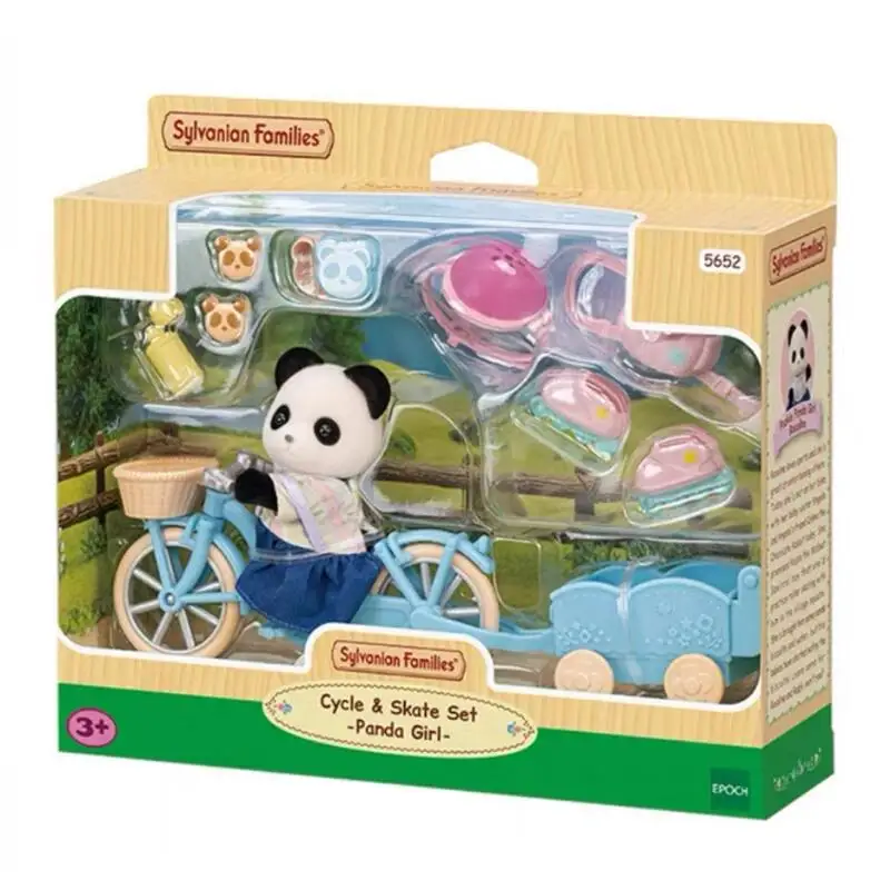 Figuras de Anime originales de Sylvanian Families, conjunto de muebles, conjunto de vehículos, figuras de Ternurines, adorno bonito, regalo de cumpleaños para niños Gril