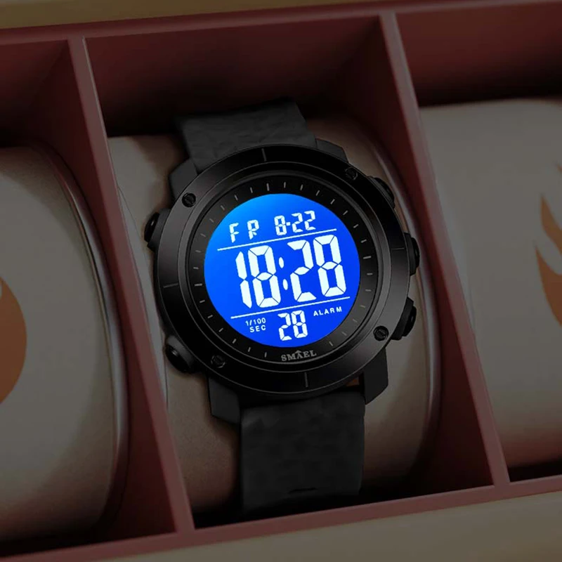 SMAEL Children Sport Watches Digital 50M Waterproof Wristwatches LED 8107C Kids Watches Sports Digital Watch LED  Birthday Gifts - Image 2