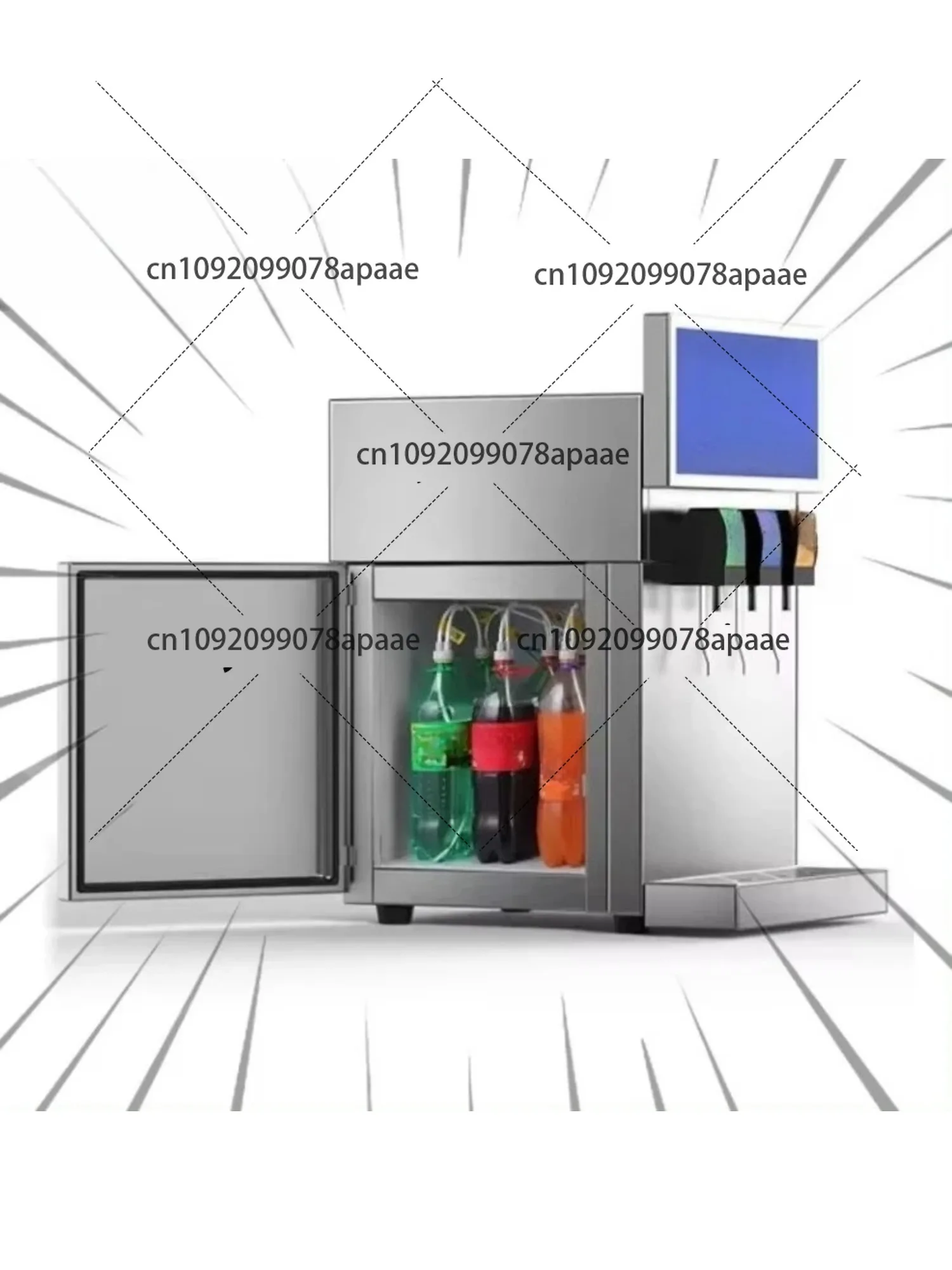 Automatic 3 Flavors Frozen Drink Machine Commercial Slushy Maker for Juice Soda Beverage Dispenser