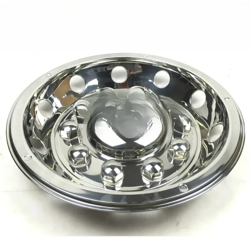 New 10 hole hubcap wheel cover 22.5 inch luxury all-inclusive bus van stainless steel modified car accessories