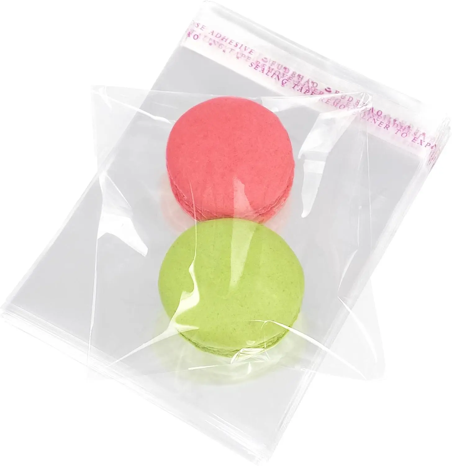 

Self Sealing Cellophane Bags 3x3 Inches, 200Pcs Clear Resealable Treat Bags for Cookies and Party Favors