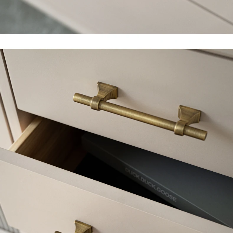 Antique brass drawer handle and T knob — supplier illustration 15