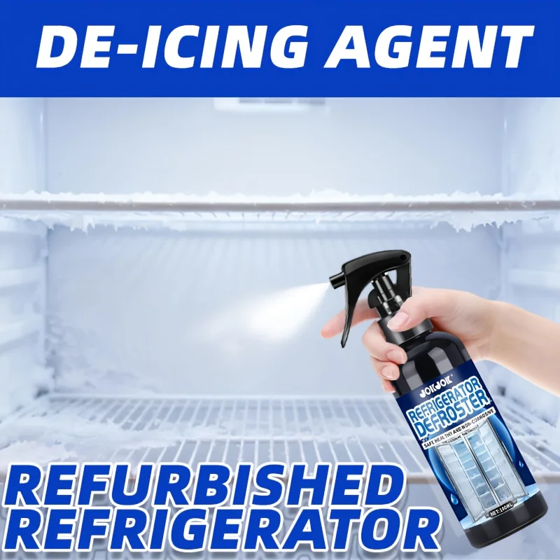 

Спрей для плавления льда и антиобледенителя, быстродействующее решение для плавления льда для холодильников и морозильных камер, эффективное средство для размораживания, предметы первой необходимости