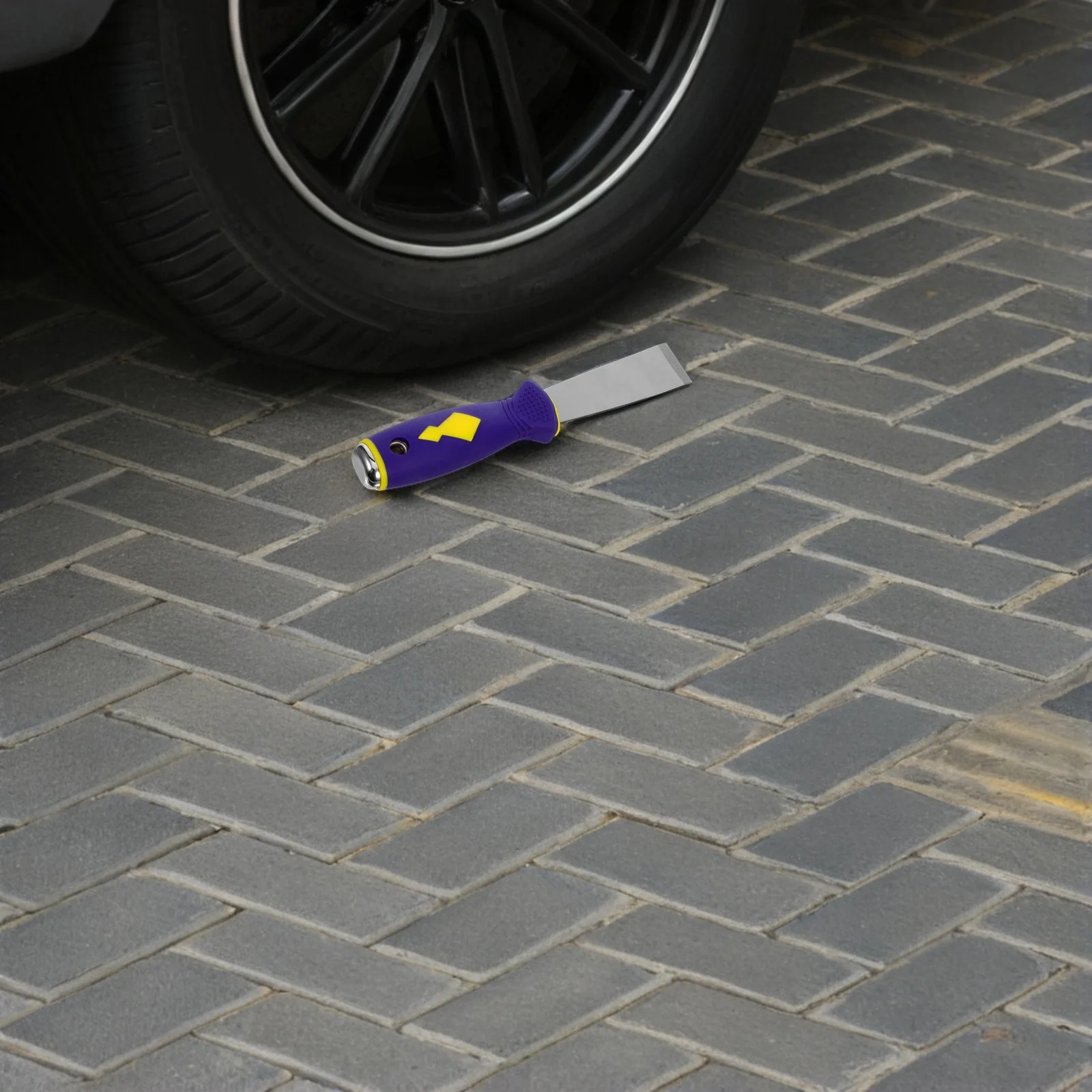 

2pcs Wheel Weight Remover Scraper Tool Durable Metal Car Wheel Repair Cleaning Tool Tire Balancing Wear for Courtyards