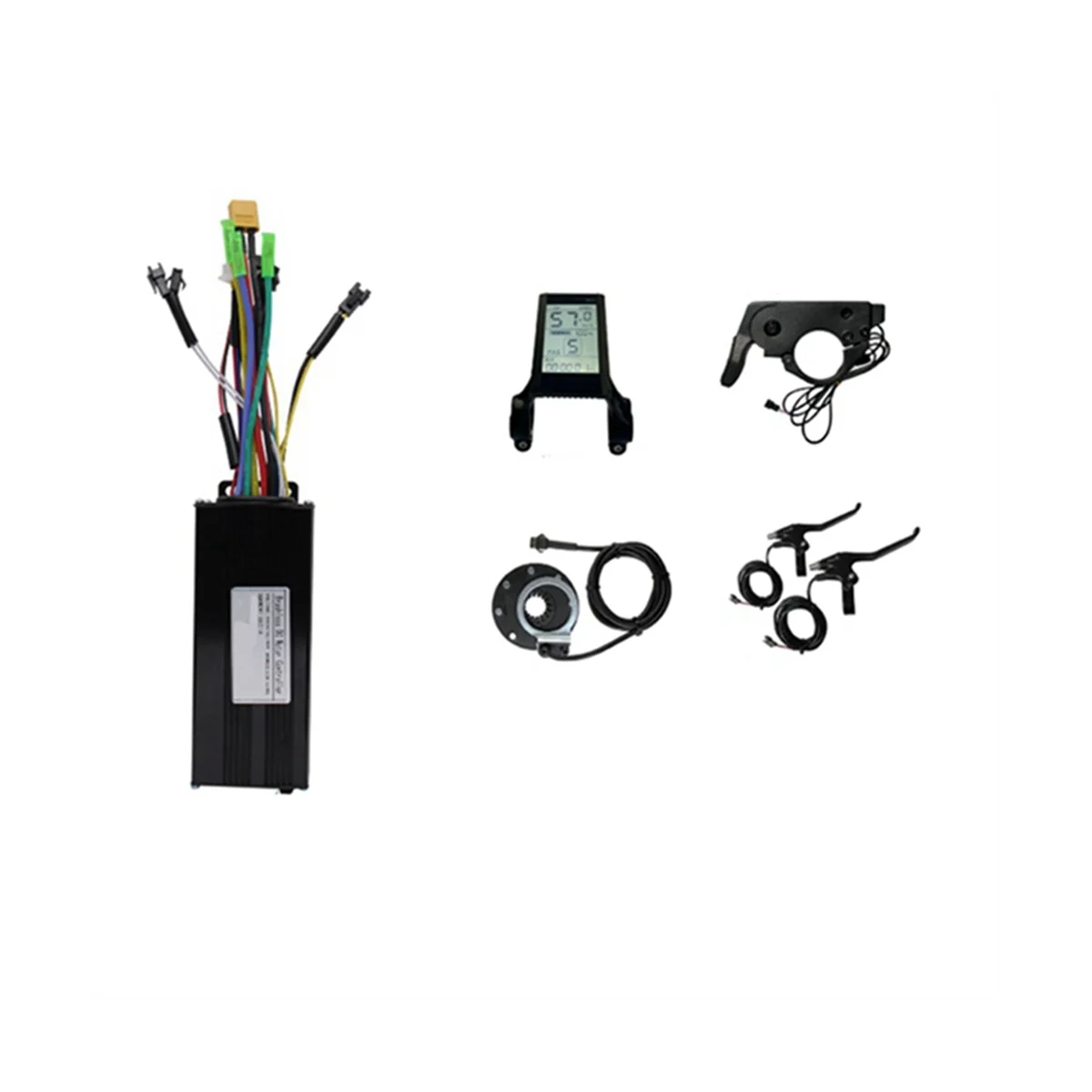 30A Tri-Mode Controller Kit 36V 48V 1000W for Electric Bike Motor Conversion Kit with S830 Display Thumb Throttle