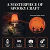 Halloween Wall Sconces Rechargeable Cordless Wall Lights Vintage Vibe Durable Build with 5200mAh USB Rechargeable Bulbs Up to 16H Runtime Pumpkin And Haunted House Fall Decor Lamps for Bedroom Hallway Living Room Thanksgiving Autumn Home Decor 1