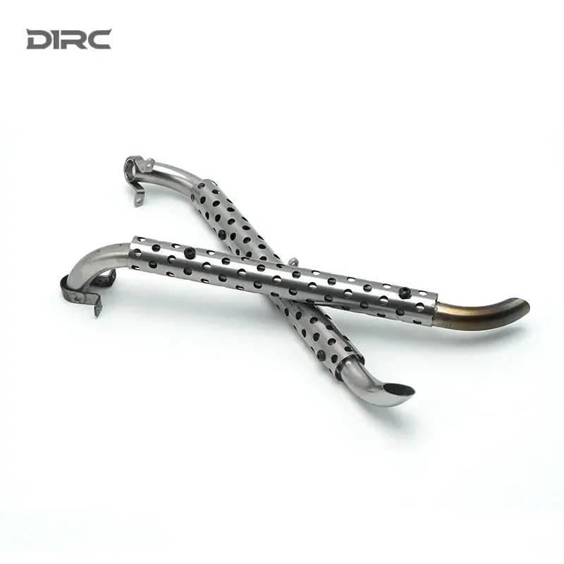 KXRC Metal Exhaust Pipe Decorate Modification Parts for 1/8 RC Crawler Car KM3 Short Truck Raptor F150 Upgrade Accessories