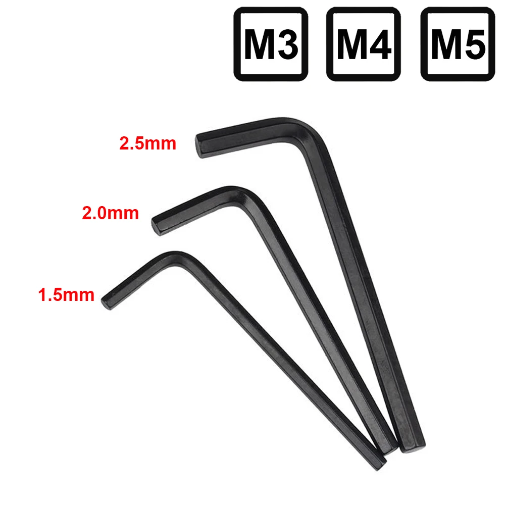 

Плоские Шестигранные Винты Ключ M1.5 M2.0 метрический шестигранный гнездо плоский конец маленький размер черный ключ