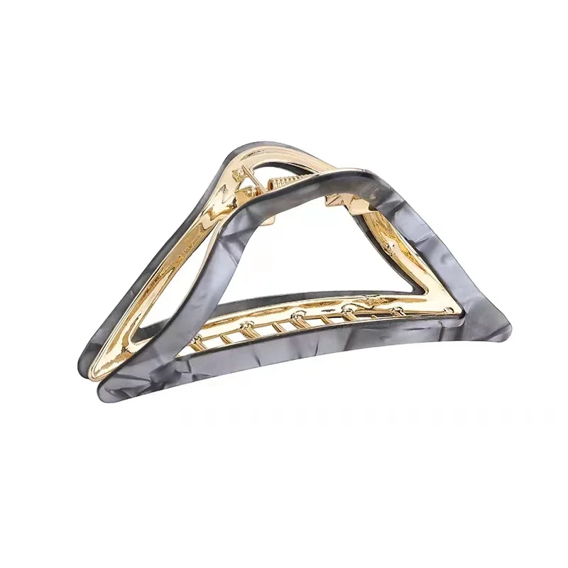 مشبك شعر مثلث للشعر السميك خلات القرش كليب 2025 الرائجة إكسسوارات الشعر قبضة قوية الظهر رئيس أوبدو التصميم #5