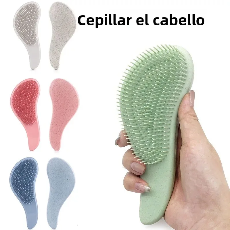 Cepillo desenredante anti-enredos para el cabello, peine voluminizador para desenredar el cabello, cepillo para el cabello para mujer