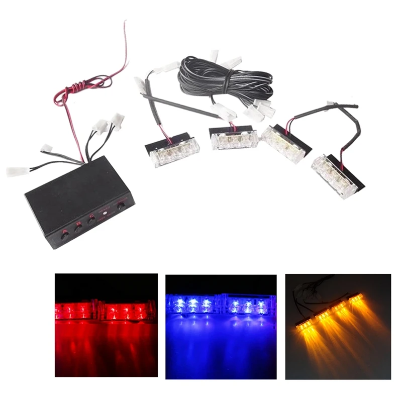 

One Drag Four Strobe Lights Strobe Lights Signal Lights Car LED Lights General Car Supplies