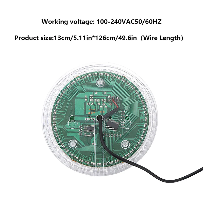 Lampe de scène rotative activée par le son, boule LED RVB USB, lampes de fête KTV Bar, installation facile, effet de scène exquis