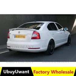 For Skoda Octavia Spoiler RS Style 2008 2009 2010 2011 2012 High Quality ABS Material Car Rear Wing Primer Color Rear Spoiler