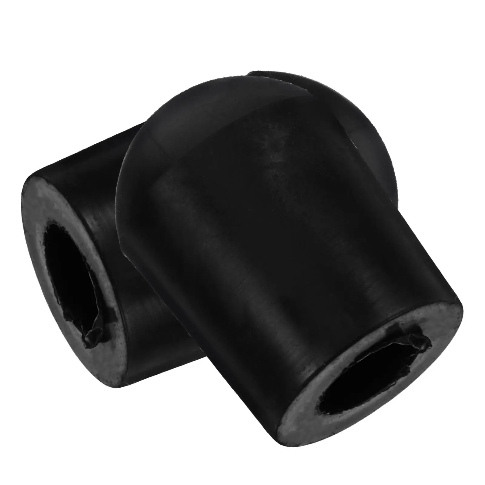 2Pcs Double Bass Endpin Protector Caps Black Rubber for Slip Prevention Wear Protection Shock Absorption Indoor