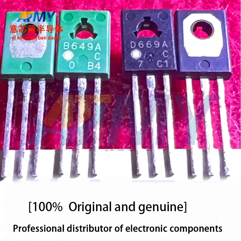 2SD669A 2SB649A D669 B649 Audio Amplifier Push-Pull Transistors TO-126F Package