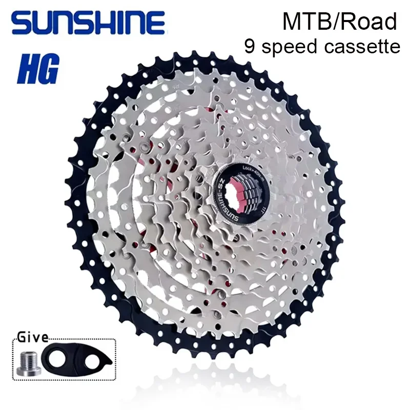 MTB Road bike 9 speed cassette Bicycle Freewheel k7 cassette 9v 23T 25T 28T 30T 32T 34T 36T 40T 42T 46T 50T For SHIMANO HG