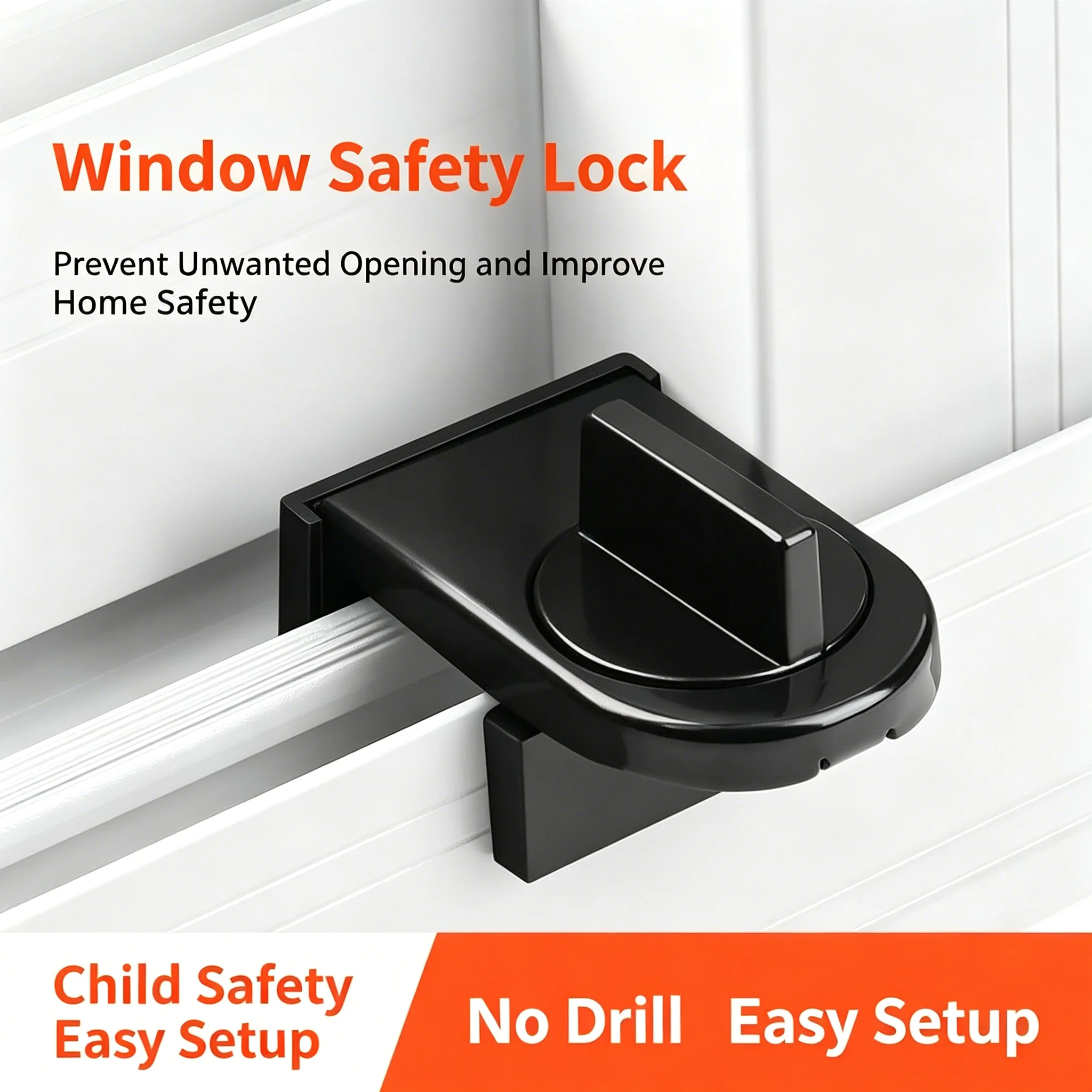Home Anti‑Theft Anti‑Fall Safety Device No‑Drill Child Proof Sliding Door Latch High‑Rise Limiter for Sliding Window Guard