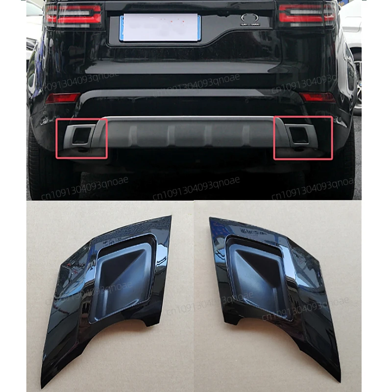 

Auto Black Rear Exhaust Muffler Tail Throat Pipe Cover Trim Replacement For Land Rover Discovery 5 2017 2018 2019 2020
