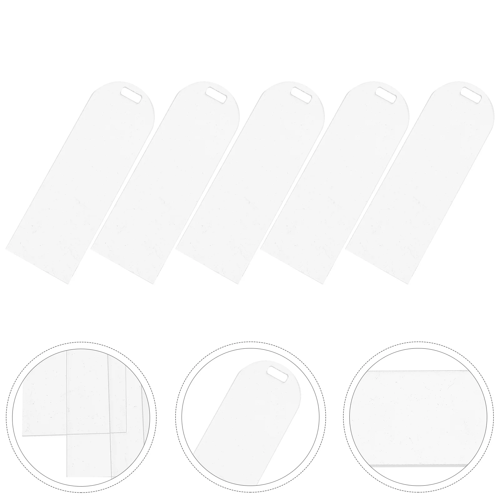 

10 Pcs Personality DIY Blank Bookmark Student Exquisite Clear Acrylic Page Marker