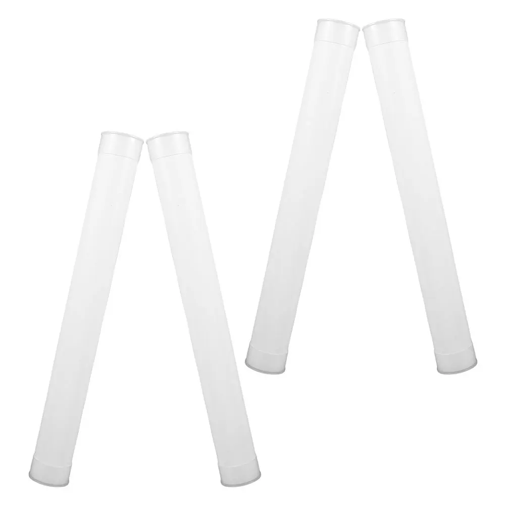 4 قطع من أغطية الأنابيب البلاستيكية المستديرة أنابيب بريدية شديدة التحمل لمنظم تخزين الأعمال الفنية للمخطط #2