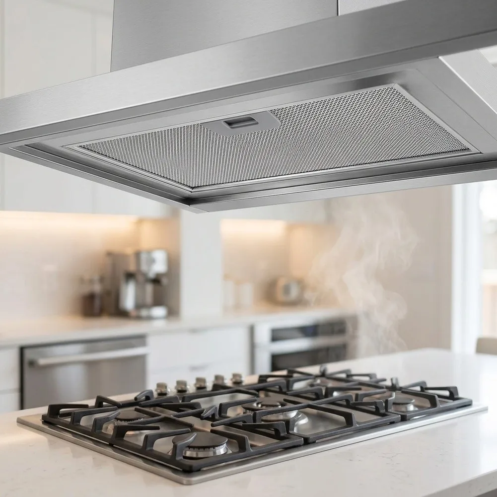 Reinforced Range Hood Filter Kit for European Kitchen for exhaust Hoods with 516x166mm and 516x186mm Installation Fit