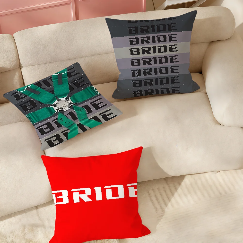 Japanese JDM Car B-BRIDE Pillow Case Suitable For Bedrooms Living Rooms Cars Home Decoration