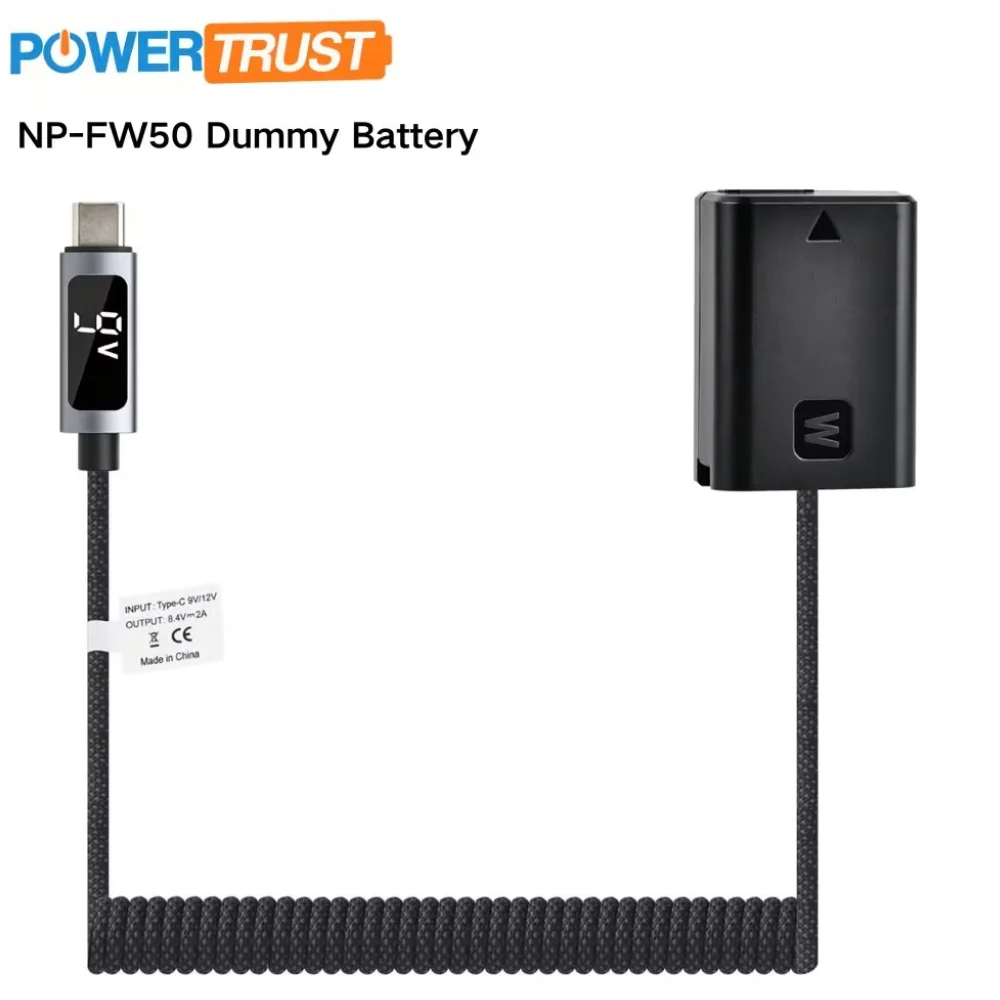 LED Screen Display NP-FW50 Dummy Battery NPFW50 NP FW50 Bateria for Sony NEX-7 NEX-F3 A7 A7II A7RII A7SII A7S A7R A35 A37 A7000