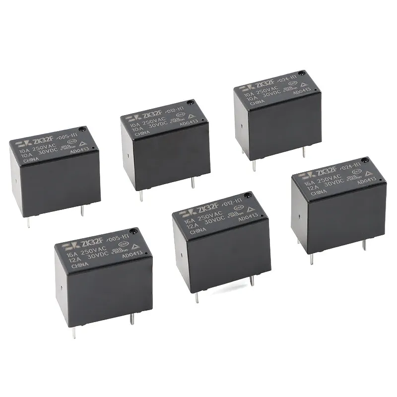 ZK32F/005/012/024-HT_5/12/24VDC_10A/16A_ a set of normally open _4 _ relays