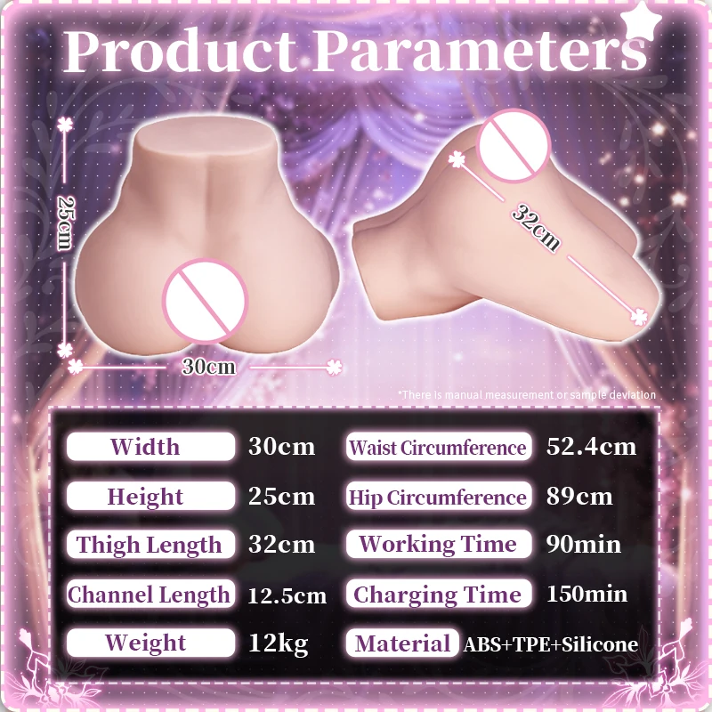 BONMOR Elf Big Ass Automatic Telescopic Real Sex Doll Male Masturbator Fake Ass Artificial Vagina Anime Sex Toy for Men 12kg