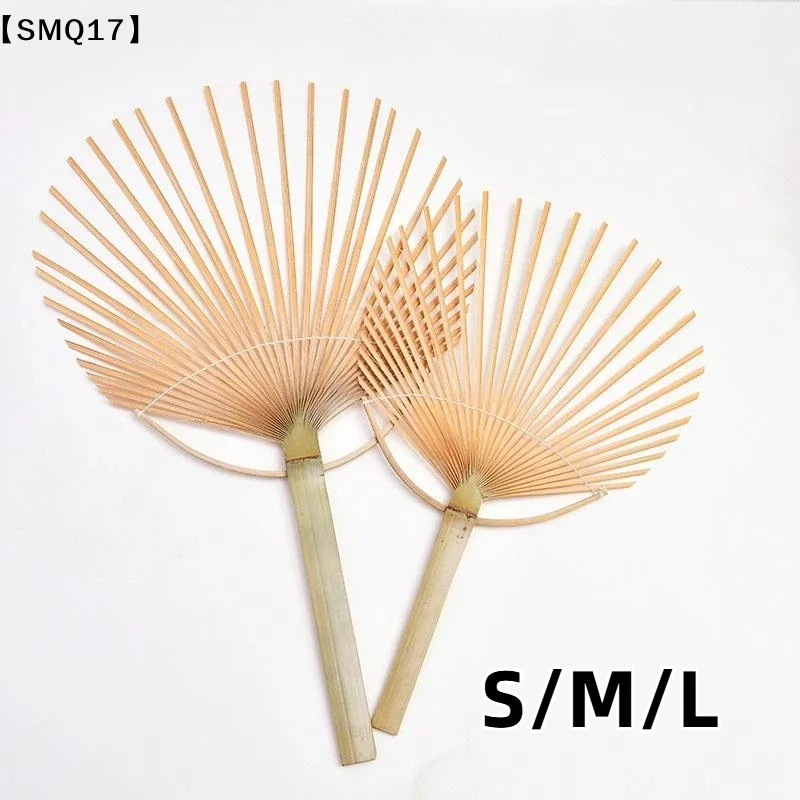 DIY Hand Fan Frame Unfinished Japanese Bamboo Craft Silk Fan Semi-finished Product For Home Decor Party Wedding【SMQ】